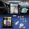 [2+64G] Android 13 Double Din Car Stereo with Wireless CarPlay&Android Auto, 9.5" Vertical HD Touch Screen Car Radio,Mirror Link,GPS Navigation,WiFi,FM/RDS,Bluetooth,USB Music/Fast Charging,EQ,SWC view 3