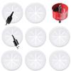 8 Pack TV Wire Hider for Wall, 1.97 Inch (50mm Hole) Cord Hider in Wall Cable Management Kit, Includes 8 Pass Throughs and 1 Hole Saw Drill Attachment Easy to Install view 1