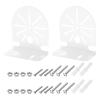 PATIKIL Dome Security Camera Mounting 4.6 Inch, 2 Pack Universal L-Shape Dome Right Angle Wall Mounting Bracket Steel, White view 1