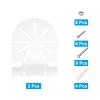 PATIKIL Dome Security Camera Mounting 4.6 Inch, 2 Pack Universal L-Shape Dome Right Angle Wall Mounting Bracket Steel, White view 3