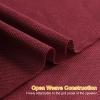 85" x 54" Speaker Grill Cloth, Stereo Grill Mesh Fabric, Abrasion Resistant for Replacement Home Speaker Stage Audio KTV Boxes Repair Renovation Vintage Speakers Burgundy view 4