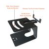 YLQFGUVWK Speaker Stand,Adjustable Desktop Metal Speaker Stand,5 Tilt Design Bookshelf Speaker Stand,Suitable for Home and Recording Studio view 3
