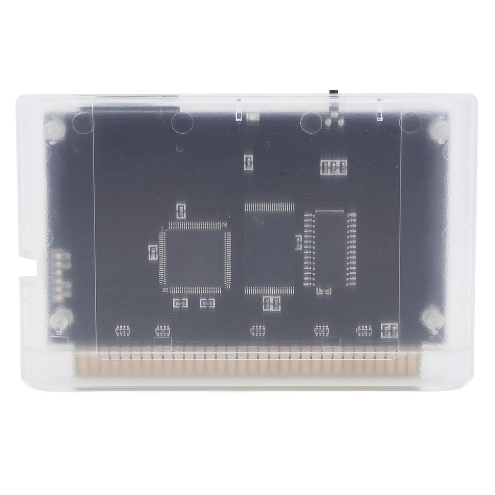 Game Accessories Transparent 3000 in 1 Game Card with 8GB Memory, for Mega Drive, Master System and 32X Games (Transparent White)