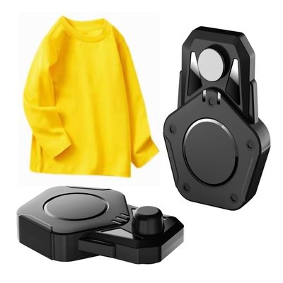 (Black 2 Pack) Air tag Holder for KidsAir tag Kids HiddenPC Air tag CaseNon Silicone-Anti Fracture Sealed- Anti Fall Off Hidden Pin&Anti-Removal Waterproof  for Children&Elderly&Backpack