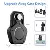(Black 2 Pack) Air tag Holder for KidsAir tag Kids HiddenPC Air tag CaseNon Silicone-Anti Fracture Sealed- Anti Fall Off Hidden Pin&Anti-Removal Waterproof  for Children&Elderly&Backpack view 2