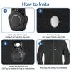 (Black 2 Pack) Air tag Holder for KidsAir tag Kids HiddenPC Air tag CaseNon Silicone-Anti Fracture Sealed- Anti Fall Off Hidden Pin&Anti-Removal Waterproof  for Children&Elderly&Backpack view 4