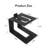 Speaker Stands,Desktop Speaker Stands,Metal Bookshelf Speaker Stands,with Vibration Absorption Pad,Suitable for Home and Recording Studio view 2