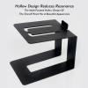 Speaker Stands,Desktop Speaker Stands,Metal Bookshelf Speaker Stands,with Vibration Absorption Pad,Suitable for Home and Recording Studio view 3