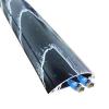 LNGCLTEZ Floor Wire Hidden Strip, Cord Protector Cover/Cable Raceway 39" Length Metal Computer Pc Wires Management Adhesive Cables Concealer view 1