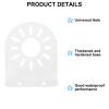 PATIKIL Dome Security Camera Mounting 4.53 Inch, 2 Pack Universal L-Shape Dome Right Angle Wall Mounting Bracket Aluminum Alloy, White view 4