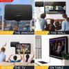 Digital HDTV 1500 Miles Antenna TV Aerial 4K 1080P HD Freeview Local Channels Receiver Purple, HDTV Antenna view 4