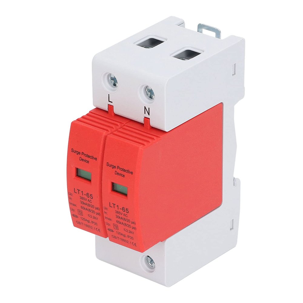 BORDSTRACT Spike Protective Device Breaker, 2 Poles AC385VAC, Thunderstrike Defend, Circuit Breaker Spike Protective Device