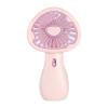 Outdoor USB Charging Portable Handheld Mushroom Small Fan Office Desktop Colorful Light Mini Fan(Purple) view 1