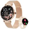 Smart Watch for Women,1.19" AMOLED HD Touchscreen Fitness Tracker, Make/Answer Calls, Heart Rate SpO2 Monitor, IP68 Waterproof, Sleep & Activity Tracking Smartwatch for Android iPhone Rosegold view 1