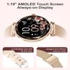 Smart Watch for Women,1.19" AMOLED HD Touchscreen Fitness Tracker, Make/Answer Calls, Heart Rate SpO2 Monitor, IP68 Waterproof, Sleep & Activity Tracking Smartwatch for Android iPhone Rosegold view 2