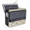 T.TAOMI Retro Portable Radio AM FM SW Shortwave Radio with Bluetooth Speaker, AC,Solar,SUB Charging, TF Card,USB Playing Flashlight view 1