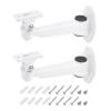 PATIKIL Security Camera Mounting 7.4 Inch, 2 Pack Universal CCTV IP Camera Bracket Aluminum Alloy Wall Mounting Bracket for House Safety, White view 1