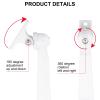 PATIKIL Security Camera Mounting 7.4 Inch, 2 Pack Universal CCTV IP Camera Bracket Aluminum Alloy Wall Mounting Bracket for House Safety, White view 4