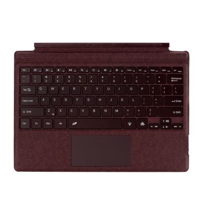 Docooler Microsoft Surface Pro Keyboard, Ultra-Slim BT 5.1 Backlit Magnetic Keyboard Compatible for Microsoft Surface Pro 3/4/5/6/7 - Black/Red/Blue/Brown