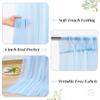 10ft x 10ft Blue Backdrop Curtain with Lights String for Parties, Sheer Tulle Wedding Photo Backdrops Drapes for Baby Shower Birthday Party Decorations Background for Photography view 4