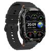 Lamshaw Compatible with Carbinox Vortex Bands, New Silicone Woven Line Adjustable Replacement Strap Compatible with Carbinox X-Ranger, Vortex, Vesta Smart Watch (Black, 22mm size band) view 1