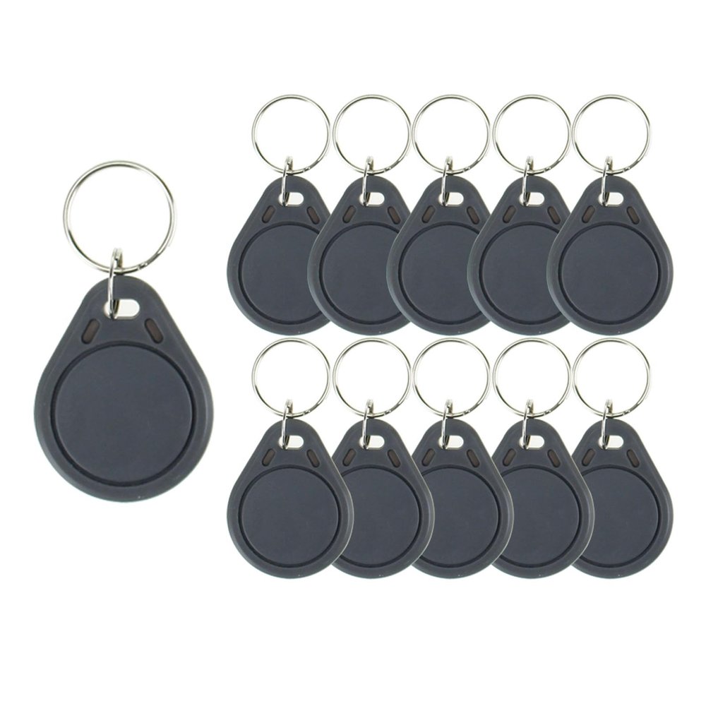Godely 100pcs 13.56MHz IC RFID Keyfob,RFID,ISO14443A M-FA-RE Classic 1K Tag NFC RFID Token,for Access Control, Read-Only,Waterproof ABS