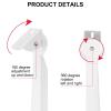 PATIKIL Corner Security Camera Mounting 11 Inch, 1 Pack Universal Wall Corner Pole Mounting Bracket Steel Holder Stand Adapter, White view 4
