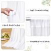 10ft x 8ft White Backdrop Curtain with Lights String for Parties, Sheer Tulle Wedding Photo Backdrops Drapes for Baby Shower Birthday Party Decorations Background for Photography view 4