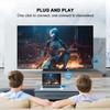 2025 Upgraded Wireless HDMI Transmitter and Receiver, Plug & Play, 2.4G+5G Wireless HDMI Extender 4K Input 1080P Output with LED Screen for Audio to Monitor from Laptop/TV Box, Matte Black view 2