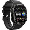 Lamshaw Compatible with Carbinox X-Ranger, Vortex, Vesta Smart Watch Sports Silicone Band Strap Replacement Wristband (Black, 22mm, 5.51"-8.46" (140mm-215mm)) view 1