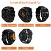 Lamshaw Compatible with Carbinox X-Ranger, Vortex, Vesta Smart Watch Sports Silicone Band Strap Replacement Wristband (Black, 22mm, 5.51"-8.46" (140mm-215mm)) view 2