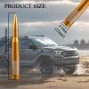 Enmpnornb 7.8inch Gold Bullet Antenna American Flag Replacement for Chevy Silverado Dodge Ford F150 F250 F350 RAM 1500 2500 Raptor Truck Antenna Accessories Ford Jeep Wrangler view 3