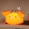 DEALFUN Cute Crab Cartoon Nursery Night Lights, Animal Design Safe Silicone Soft LED Nursery Lamp for Toddler Room Decoration view 1