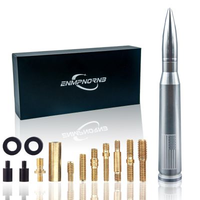 Enmpnornb 7.8inch Silver Bullet Antenna Replacement for Various car Models,Dodge, Chevrolet, Raptor Truck Antenna Accessories