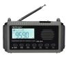 Docooler Weather Radio, Solar Hand Crank Emergency Receiver, All-Band Broadcast, AM/FM/SW/WB Weather Alert Portable with Flashlight & SOS Alarm, Build-in 10000mAh, Reading Lamp - Gray Black view 1