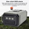 Docooler Weather Radio, Solar Hand Crank Emergency Receiver, All-Band Broadcast, AM/FM/SW/WB Weather Alert Portable with Flashlight & SOS Alarm, Build-in 10000mAh, Reading Lamp - Gray Black view 3