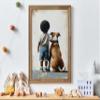 American Staffordshire Terrier Nursery Art, Boy & Dog Art Print, Black Boy Art, Pitbull Nursery Art, Afro, American Boy Art, Print Dog Art, American Staffordshire Terrier Nursery Art Photo,18 view 1