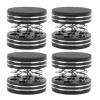 4PCS Speaker Isolators, Spring Speaker Spikes HiFi Stand Feet Pads Shock Absorber Isolation Pucks for Audio,Speakers, Subwoofers, Home Theater (Black) view 1