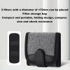 Zopsc Lens Filter Pouch Case, CPL ND Lens Filter Compact Organizer Bag, Shockproof Lens Filter Carry Case for 3 Filters, Up to 72mm view 3