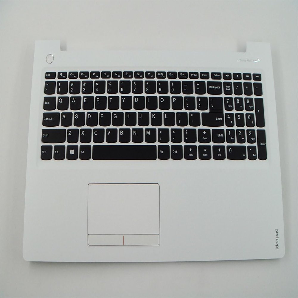 Bayjebu Parts for Lenovo ideapad 510-15IKB 510-15ISK Palmrest Keyboard Bezel US-English White 5CB0M31233