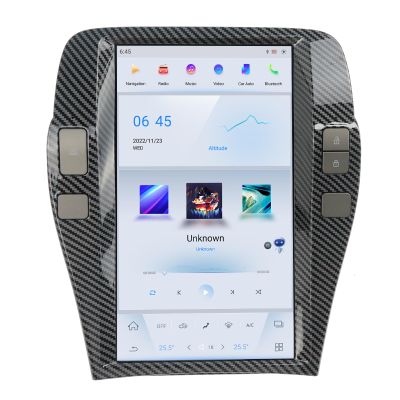 ZWNAV Android Tesla Style Car Stereo for Chevrolet Camaro 2010-2015, IPS Touch Screen,4G RAM Car GPS Navigation Head Unit, Carplay, Radio, Bluetooth, WiFi,DSP (Carbon Fiber, 4+64GB)