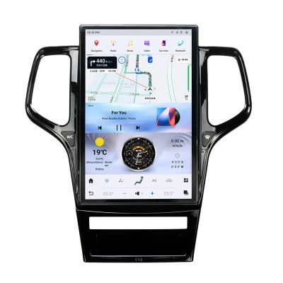 ZWNAV Android 13 Car Stereo for Jeep Grand Cherokee 2011-2013 Tesla Style,IPS Touch Screen, Carplay Radio GPS Navigation Head Unit, Bluetooth Multimedia Player (2011-2013 Model, Piano Black)