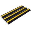 Heavy-Duty Cable Protector Ramp 3-Pack - 1 Channel, 6600Lbs Load Capacity, Includes 12 Bolts for Easy Installation on Asphalt, Concrete, Gravel Driveways view 1