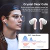 Wireless Earbuds, Bluetooth 5.3 Headphones Stereo Deep Bass with LED Display, 56H Playtime with Noise Cancelling Mic, IPX7 Waterproof in Ear Earbuds, for laptops/tablets/mobile phones/sports, Rose view 4