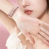 3 Pack Rose Butterfly Engraved Bands for Fitbit Luxe Band for Women, Soft Elegant Floral Pattern Band Compatible with Fitbit Luxe Watch Bands, Light Pink/Taro Purple/Light Turquoise view 3