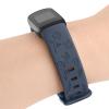 3 Pack Rose Butterfly Engraved Bands for Fitbit Luxe Band for Women, Soft Elegant Floral Pattern Band Compatible with Fitbit Luxe Watch Bands, Black/Blue/Grey view 3