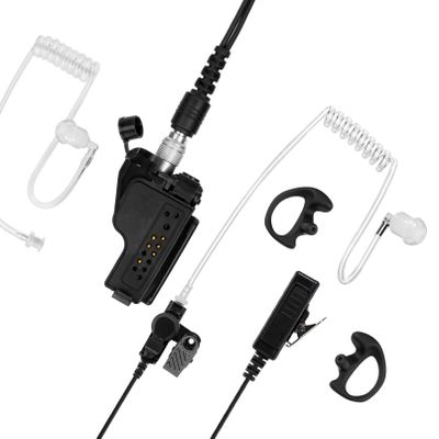 AIRSN Quick Disconnect Police Lapel XTS2500 Radio Earpiece for M0torola XTS5000 XTS3000 Walkie Talkie Law Enforcement Surveillance Headset