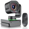 Angetube TrackCam 4K Webcam for PC/Mac - AI Tracking USB 3.0 Streaming Camera with Remote Control, Gesture Control, PTZ, HDR, Microphones, Web Camera for Desktop Computer, Laptop, Meeting, Video Call view 1