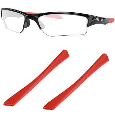 Replacement Ear Socks for Oakley Quarter Jacket OO9200 Sunglasses - Red