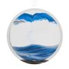 ADFLTFC Moving Sand Art Pictures, LED Sand Art Lamp Deep Sea Sandscape Painting Round Glass Flowing Sand Painting Night Light Decoration for Desktop Home Office(Green) view 2